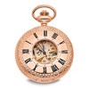 Black Bow Jewelry Charles Hubert Rose Gold Finish Brass Window Cover Pocket Watch - 2 of 4