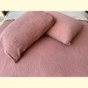Sussexhome Soft 100% Cotton Muslin Bed Shams, Standard Size 2 Pieces Shams - 2 of 4