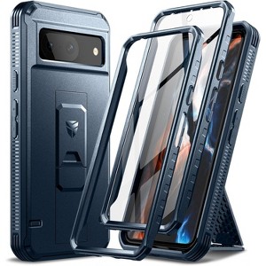 Dexnor Full Body Case for Google Pixel 8, Built-in Screen Protector and Kickstand - 1 of 3