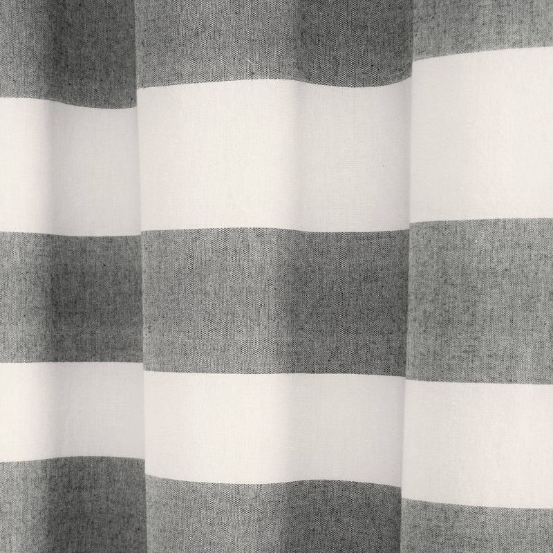 Cape Cod Stripe Yarn Dyed Cotton Shower Curtain - Lush Décor, 6 of 9