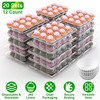 NewHome  20 Sets Clear Cupcake Boxes with High Dome Lids & 240 Liners, Stackable Disposable Carrier Clear - 2 of 4