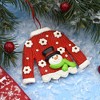 Gloria Duchin Red Christmas Sweater Clay Tree Ornament - 2 of 3