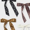 Ribbon Pearls Salon Hair Clip Set 5pc - Wild Fable™ Black/White/Yellow - 3 of 3