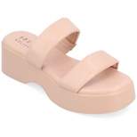 Journee Collection Womens Veradie Tru Comfort Foam Slip On Platform Sandals