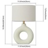 POWLIG 19-in Modern Ceramic Table Lamp For Living Room Bedroom Office - 4 of 4