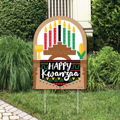 Big Dot of Happiness Happy Kwanzaa - Party Decorations - Party Welcome Yard Sign