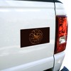 House Of The Dragon Bronze Targaryen Sigil Automotive Bumper Sticker - 4 of 4