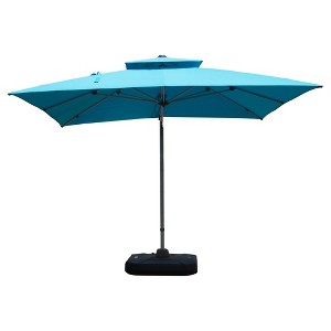 Okak Patio Umbrella with Center Pole, Outdoor Umbrella with Heavy-Duty 6 Rids, Parasol Umbrella for Backyard, Garden, Poolside - 1 of 4