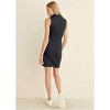 VENUS Womens Mock Neck Mini Dress  -  XS, Black - 2 of 4
