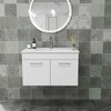 SEVOBAL Bathroom Sinks Wall Mount Cabinet with Ceramic Sink Double Doors Soft Close Hinges for Home Decor, White, 32"*18.1"*19.7" - 4 of 4