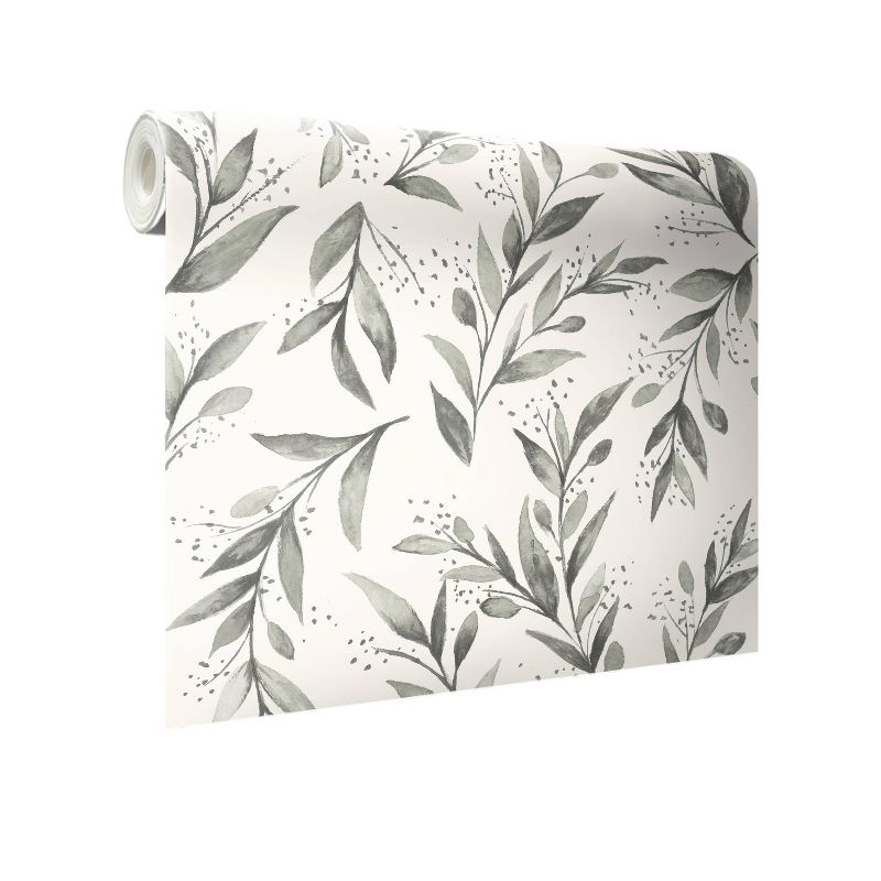 RoomMates Olive Branch Magnolia Home Wallpaper Gray, 6 of 10