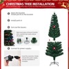 Angel Sar 6FT Pre-lit Fiber Optic Christmas Tree, Color Changing Lights with Star Topper, 220 Branch Tips, for Home Office Party Decor - 4 of 4