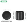 Unique Bargains Non-Slip PVC Chair Leg Caps Floor Protectors for Folding Chairs Black - 3 of 4
