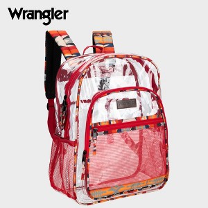 Wrangler Dome Clear Backpack, 18.5" Water-Resistant Durable Clear Bags, See Thru Bag for School, Travel, Casual Use, Stadiums, Concerts - 1 of 4