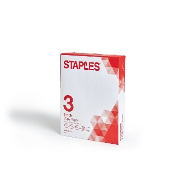 Staples 8.5" x 11" Copy Paper 20 lbs. 92 Brightness 500/Ream (221192) 122531