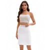 INSPIRE CHIC Anti-Static Half Slips for Women Soft Underskirt Short Mini Skirt with Floral Lace Waistband - 4 of 4
