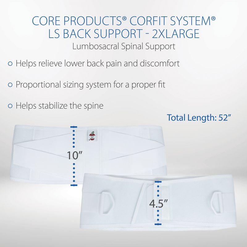 Core Products CorFit Advantage AP Lumbosacral Spinal Support, 5 of 7