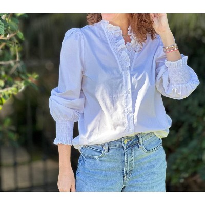 Women's Ruffle Collar Blouse - Joy Joy