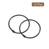 Unique Bargains Carbon Steel Loose Leaf Binder Snap Shower Curtain Rings 12 Pcs - 3 of 4