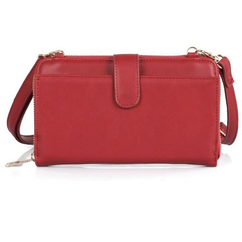 Karla Hanson Leah Women's Rfid Crossbody Phone Wallet - Red : Target