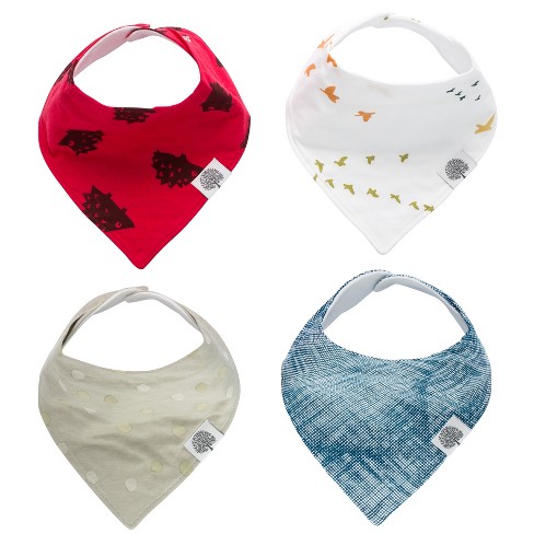 The Peanutshell Cotton Feeding Baby Bib, 8pk Girls 