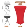 Unique Bargains High Elasticity Reliable Material Versatile Use Easy Maintenance Tablecloth For Round Table - 2 of 4