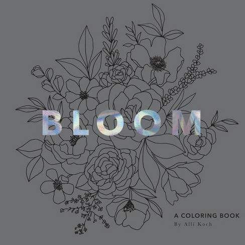 Velvet Coloring Posters, MODERN FLORAL FRAMEABLE WALL ART, Alli Koch