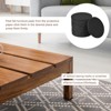 Unique Bargains Felt Round Self-Adhesive Floors Protectors Furniture Sliders Black - 3 of 4