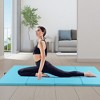 Costway 10' x 4' x 2" 4-Panel Folding Exercise Mat with Carrying Handles for Gym Yoga Black/Blue/Navy/Colorful/Pink&Blue/Pink/Light Pink/Navy - 2 of 4