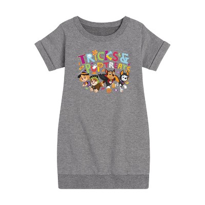 - Paw Patrol - Tricks and Pup Treats Graphic Short Sleeve Fleece Dress