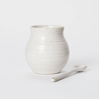 16.9oz Stoneware Jar with Spoon - Threshold™ designed with Studio McGee