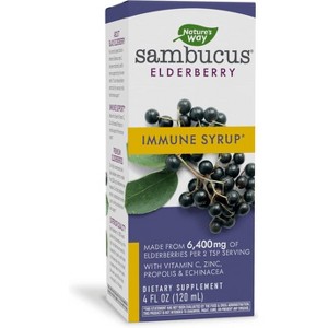 Nature's Way Sambucus Black Elderberry Original Syrup 4oz - 1 of 4