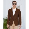 Clearlove Men's Linen Cotton Blend Two-Button Unstructured Blazer with Patch Pockets Relaxed Fit Sport Coat Business - 2 of 4