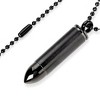 West Coast Jewelry Men's Bullet Capsule Dual Finish Stainless Steel Necklace - 4 of 4