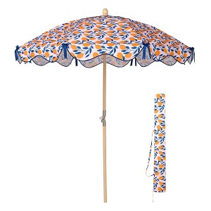 LAGarden Our Beach Portable Umbrella for Sand Beech Wood Pole Carry Bag - 1 of 4