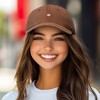 Dalix Lil Peach Embroidered Cotton Summer Cute Outdoor Baseball Cap Dad Hat Womens - 3 of 4