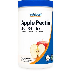 Nutricost Apple Pectin Powder Unflavored (1 Pound) - 5G Per Serving, Gluten-Free, GMO-Free - 1 of 4