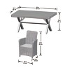 Antrim 7pc Patio Dining Set Gray - National Tree Company - 4 of 4