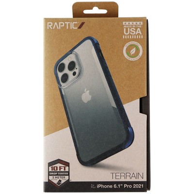 Raptic Terrain Series Hard Case for Apple iPhone 13 Pro - Blue/Clear