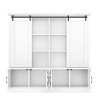 ACEPANO 70.8 in. W Multifunctional Decorative Storage Cabinet With Multi-Tier Open Shelving & Enclosed Cabinet Doors-White - 2 of 4