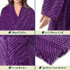 PAVILIA Super Soft Womens Robe, Fluffy Plush Fuzzy Cozy House Shower Bathrobe, Ribbed Striped Warm Fleece Long Robe for Women - 4 of 4