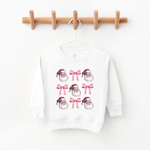 The Juniper Shop Coquette Santa Chart Toddler Graphic Sweatshirt - 1 of 3