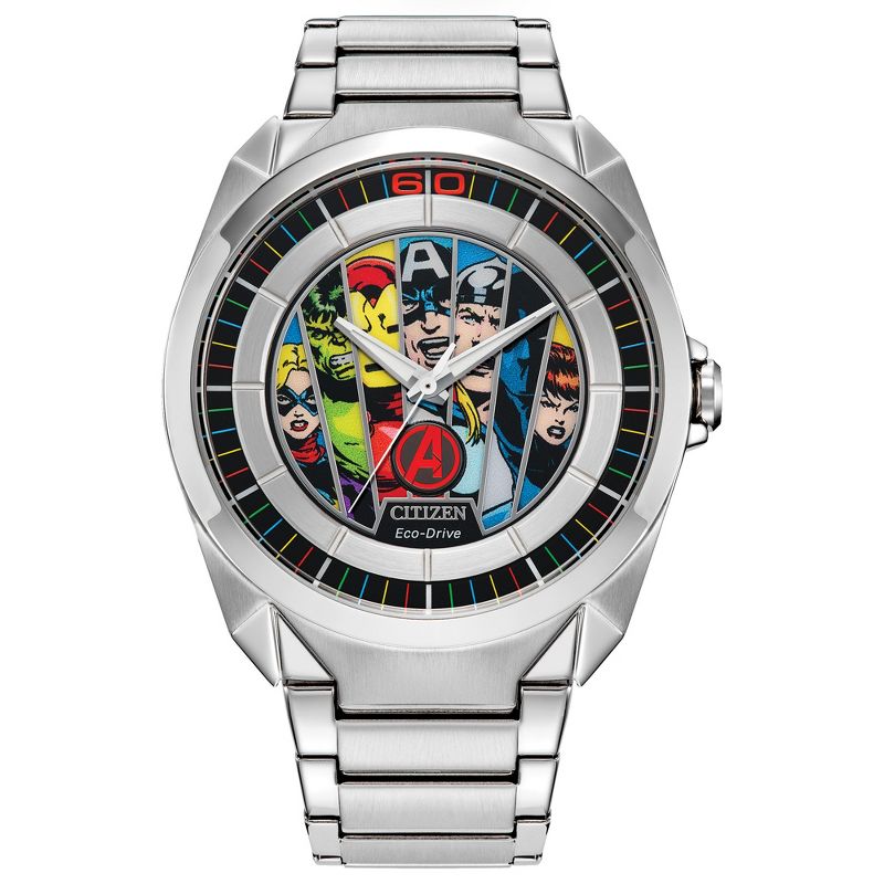 Citizen Marvel Eco-Drive featuring Avengers 3-hand Stainless Steel Bracelet Pin Box set, 3 of 9