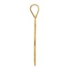 Black Bow Jewelry 14K Gold Plated Robin Roberts Signature MD Enamel Baseball Pendant - 2 of 4