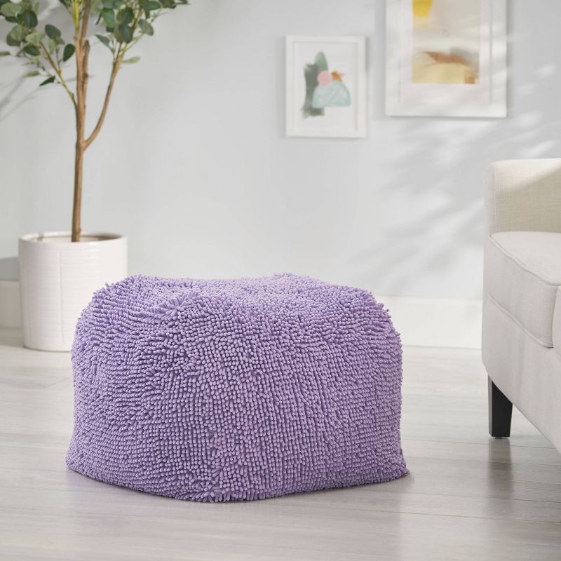 Moloney Modern Microfiber Chenille Round Pouf - Christopher Knight Home, 3 of 10