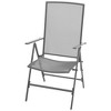 vidaXL Reclining Chair Set of 2 Anthracite E-coated, powder-coated steel - 3 of 4