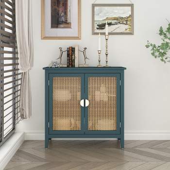 Archie Ash Wood Veneer 2 door  And Pine Legs Accent Cabinet with 1  Inner Shelf-Maison Boucle