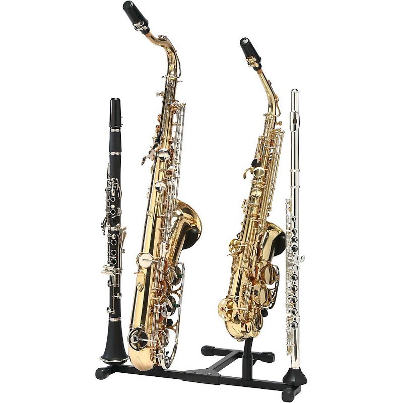 Titan Folding Alto and Tenor Double Saxophone Stand With Double Flute or Double Clarinet Peg, 2 of 3
