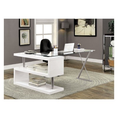 White Lacquer Computer Desk Target