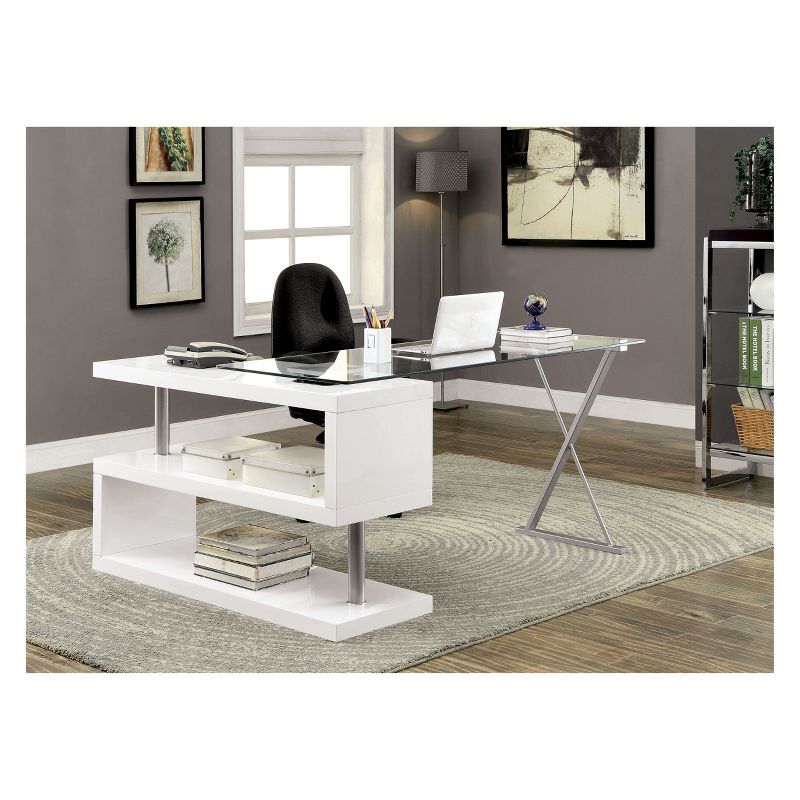 Nagini Swivel Computer Desk Glossy - HOMES: Inside + Out, 2 of 7